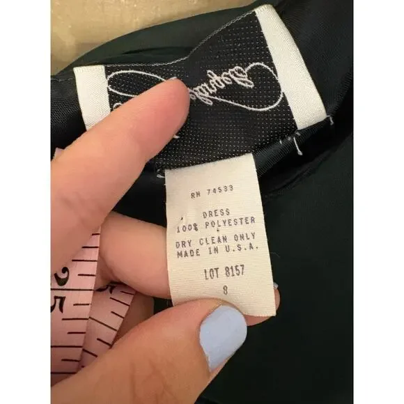 Michael Angelo VINTAGE green dress - Picture 5 of 12